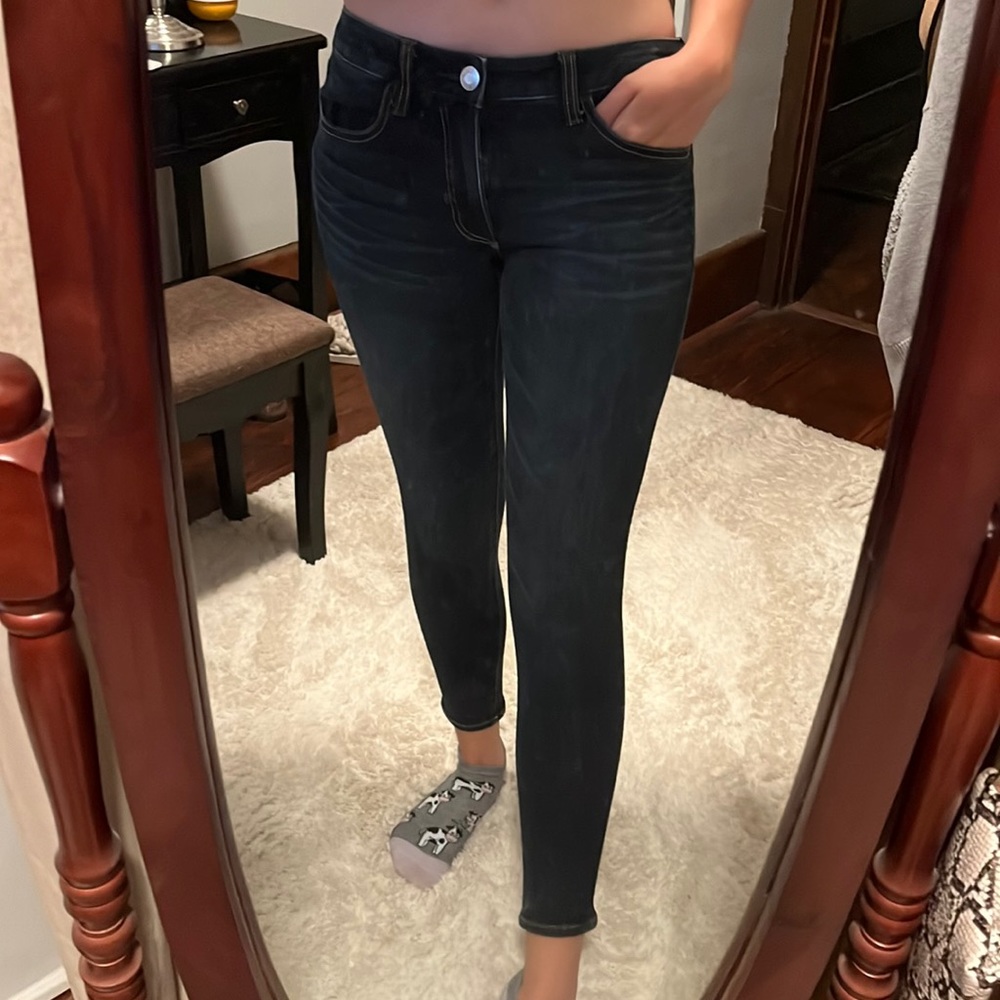 American Eagle Size 6 Dark Blue Jeggings